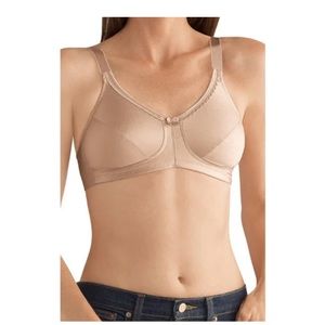 Amoena 38B Bra Beige Rita SB 2004 Mastectomy Wireless Back Closure
